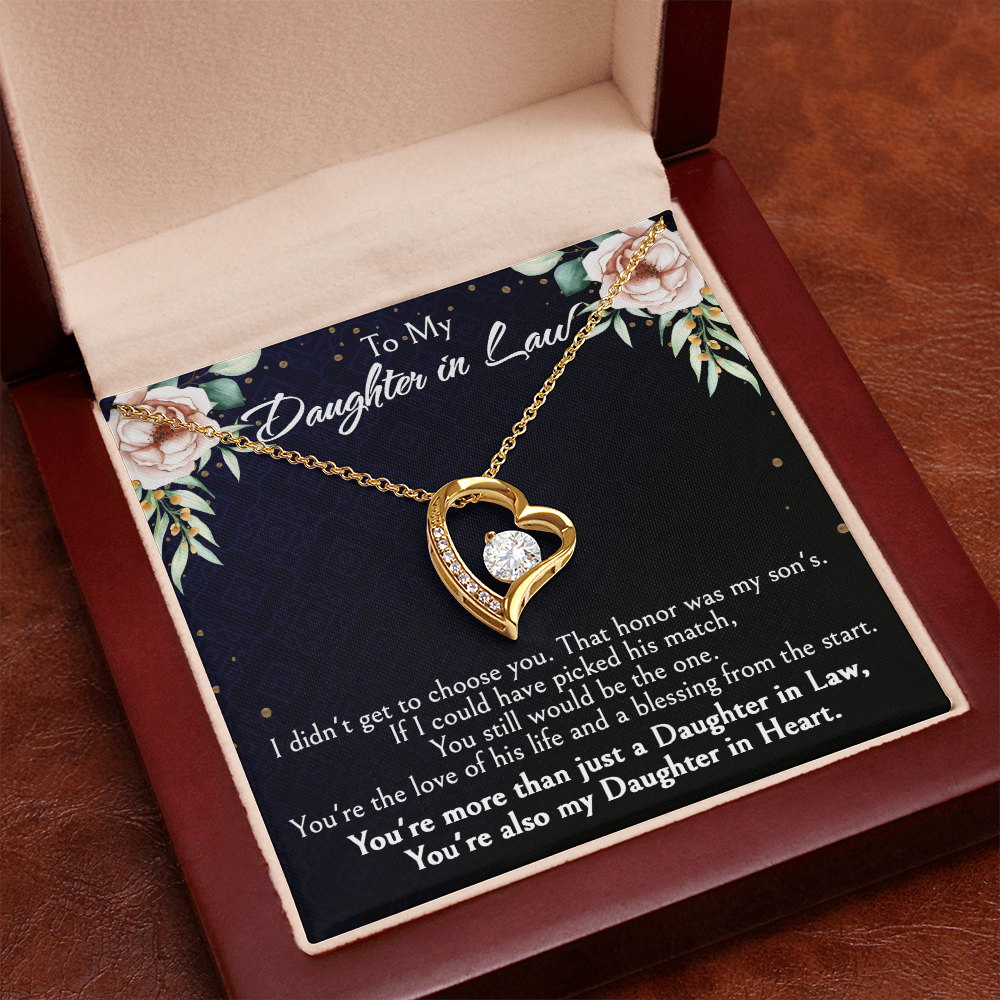 Meaningful Gift for Daughter-in-Law from Mother-in-Law, Bonus Daughter Jewelry with Heartfelt Message Card, Special Occasion Jewelry