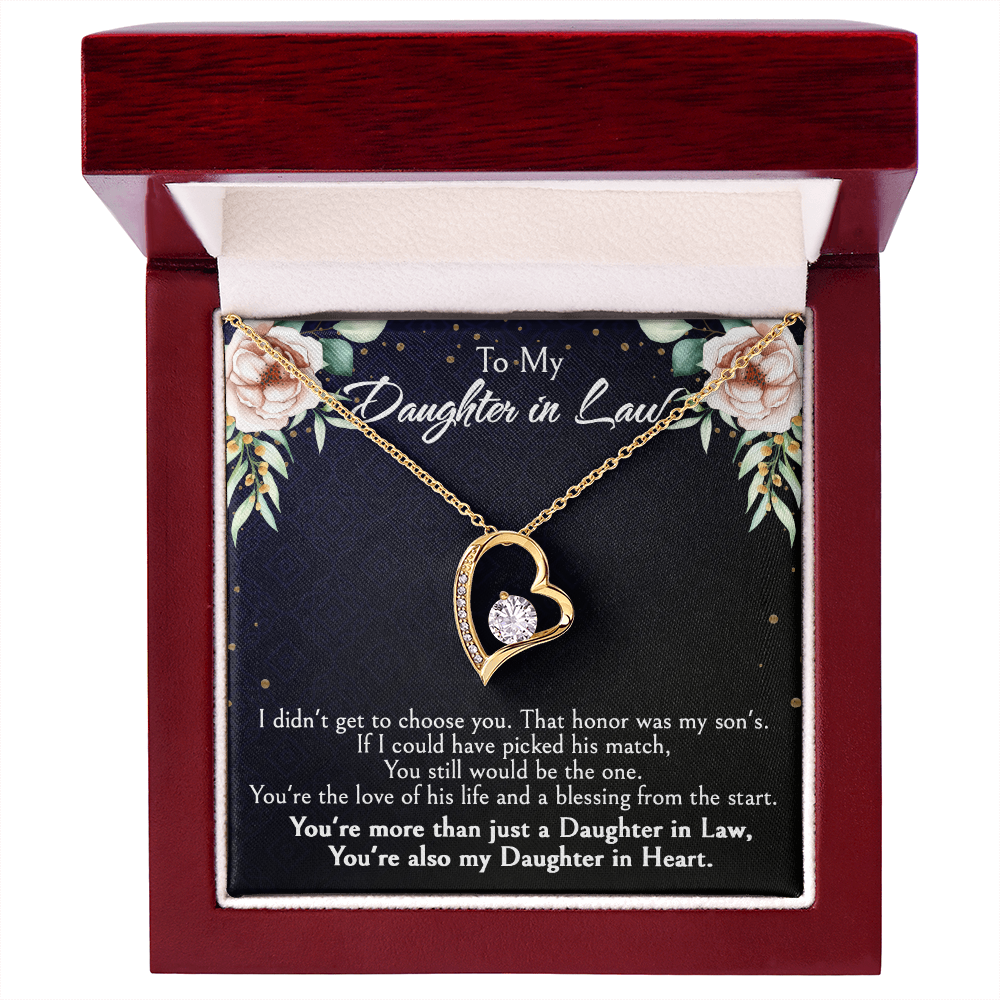 Meaningful Gift for Daughter-in-Law from Mother-in-Law, Bonus Daughter Jewelry with Heartfelt Message Card, Special Occasion Jewelry