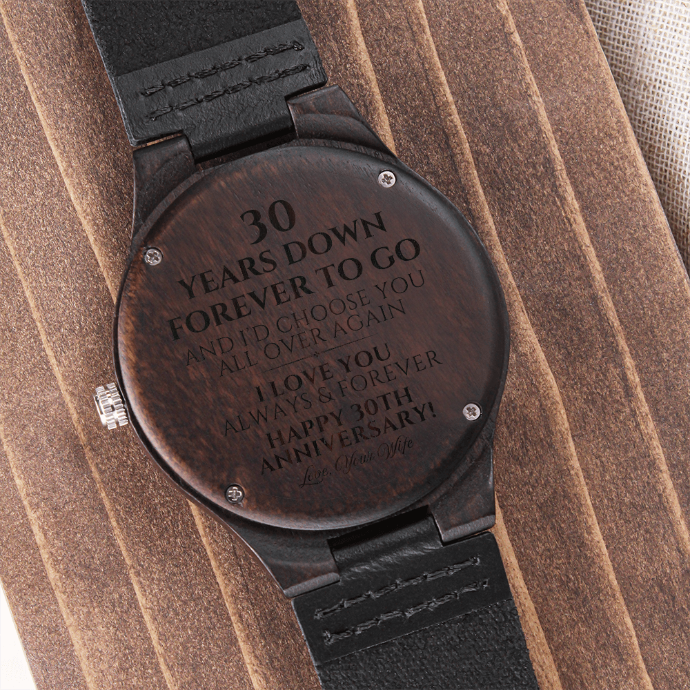 30th Wedding Anniversary Gift for Husband, 30 Year Anniversary Gift for Him, Pearl Anniversary Gift, 30th Anniversary Watch, Romantic Gift from Wife