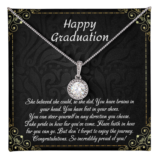 2026 College Graduation Gifts for Her, Eternal Hope Necklace for Daughter or Best Friend, Inspirational High School Grad Gift Idea