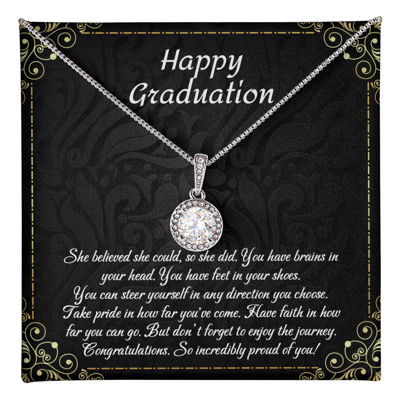 2026 College Graduation Gifts for Her, Eternal Hope Necklace for Daughter or Best Friend, Inspirational High School Grad Gift Idea