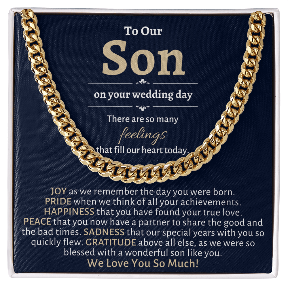 Groom Gift from Mom & Dad, To Our Son on Your Wedding Day, Son Wedding Day Gift, Gift for Son on Wedding Day, Parents to Son Wedding Gifts
