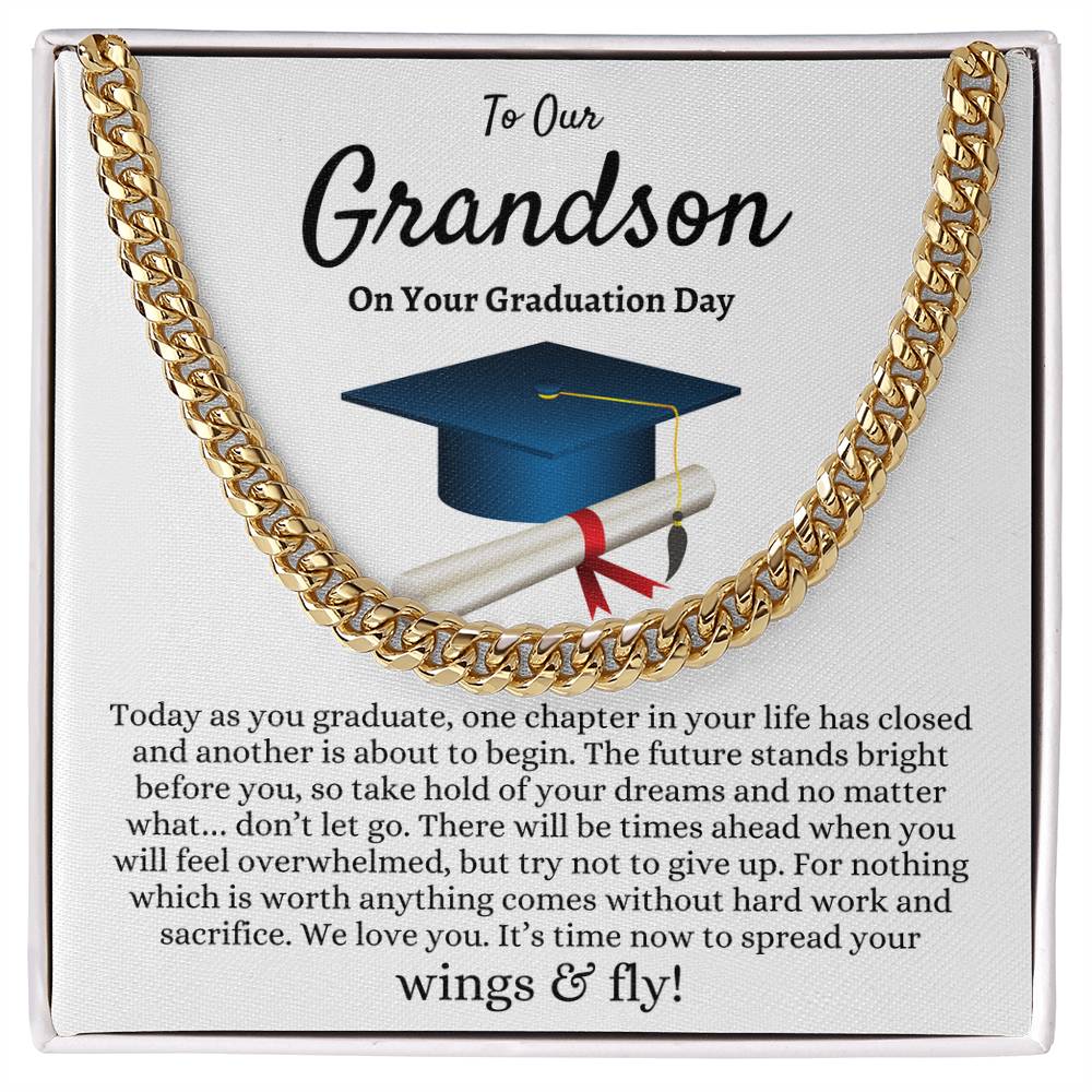 Grandson Graduation Gift | Cuban Link Chain for Him