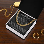 Graduation Gift for Him | Cuban Chain Necklace