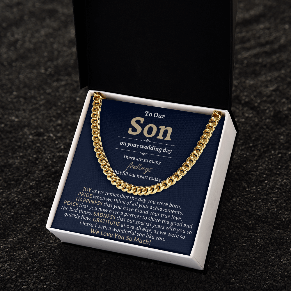Groom Gift from Mom & Dad, To Our Son on Your Wedding Day, Son Wedding Day Gift, Gift for Son on Wedding Day, Parents to Son Wedding Gifts