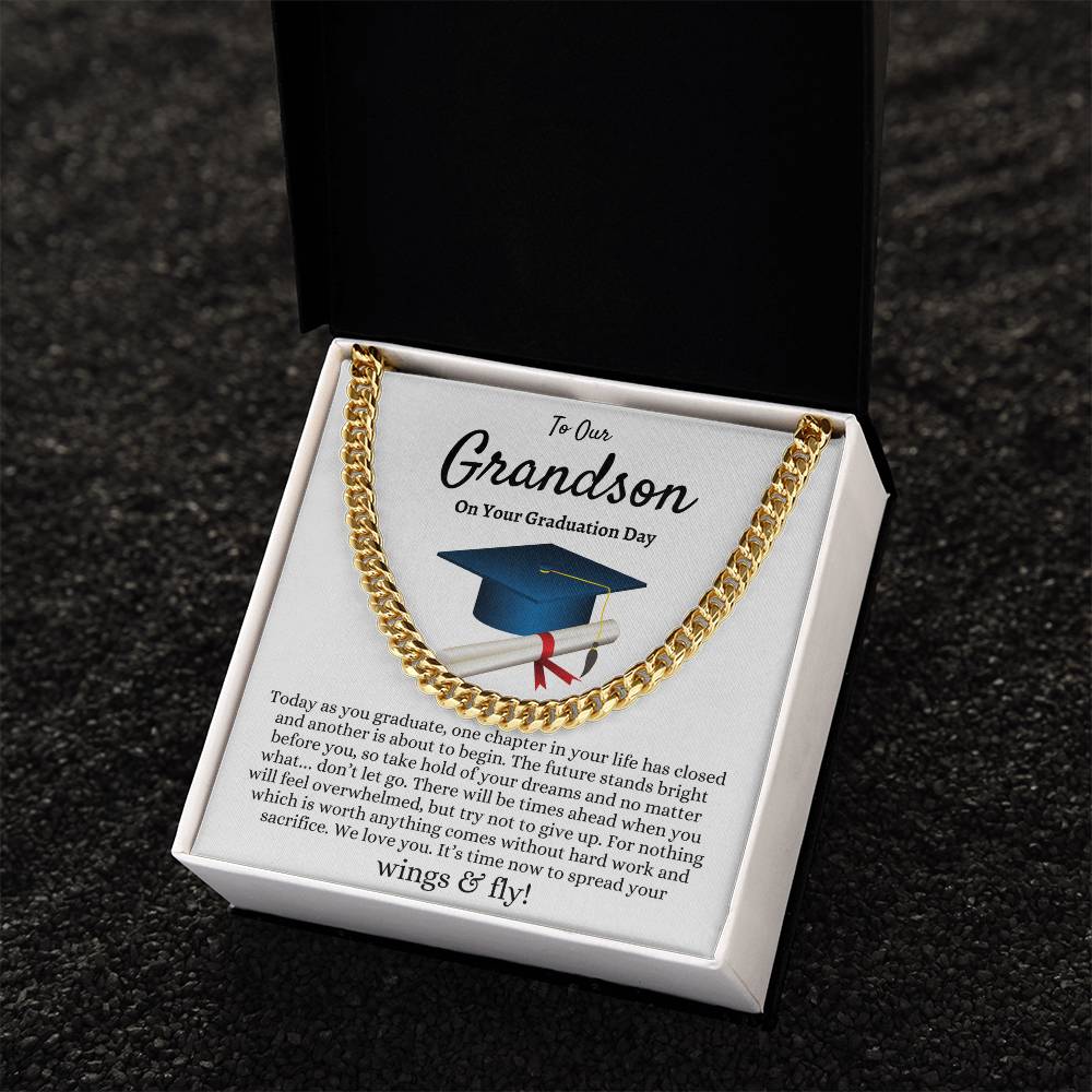 Grandson Graduation Gift | Cuban Link Chain for Him
