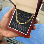 To My Boyfriend, Boyfriend Valentines Day Gift, Unique Boyfriend Birthday Gift, Promise Necklace, Best Gift for Boyfriend, Cuban Chain