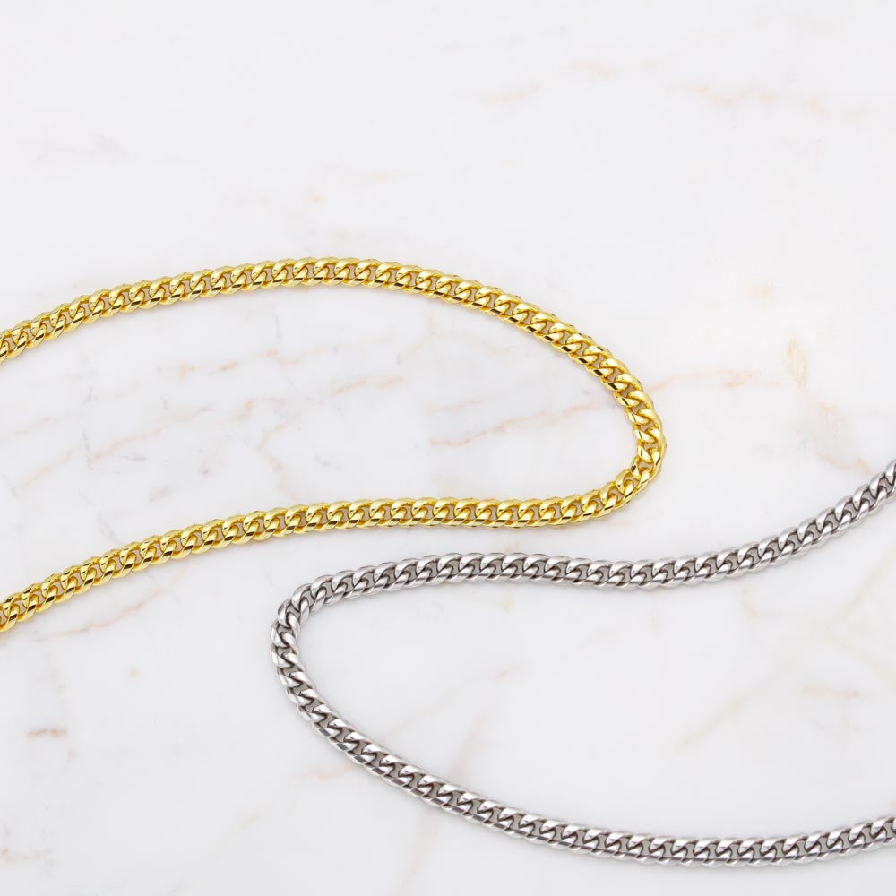To My Boyfriend, Boyfriend Valentines Day Gift, Unique Boyfriend Birthday Gift, Promise Necklace, Best Gift for Boyfriend, Cuban Chain