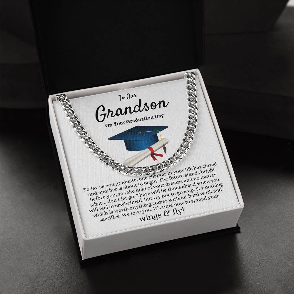 Grandson Graduation Gift | Cuban Link Chain for Him