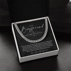 To My Boyfriend, Boyfriend Valentines Day Gift, Unique Boyfriend Birthday Gift, Promise Necklace, Best Gift for Boyfriend, Cuban Chain