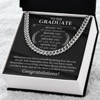 Graduation Gift for Him | Cuban Chain Necklace