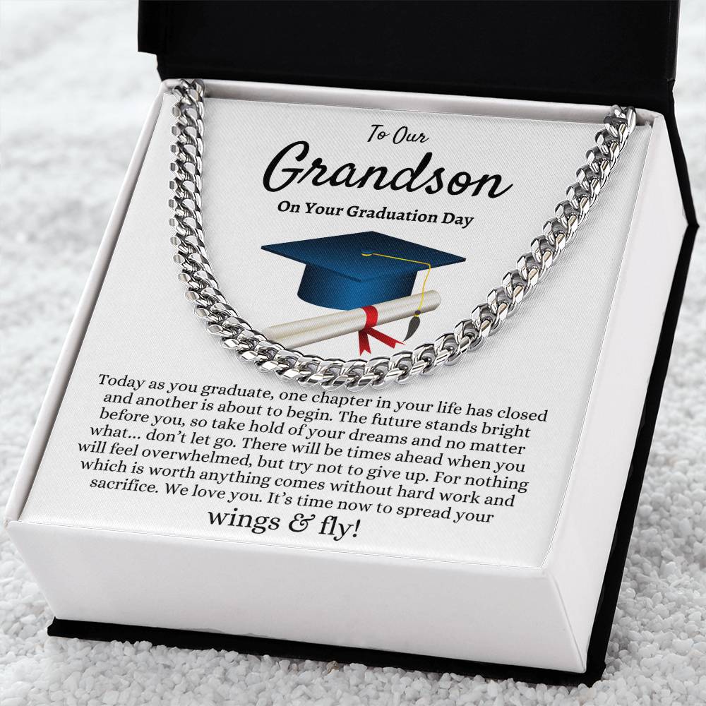 Grandson Graduation Gift | Cuban Link Chain for Him