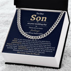 Groom Gift from Mom & Dad, To Our Son on Your Wedding Day, Son Wedding Day Gift, Gift for Son on Wedding Day, Parents to Son Wedding Gifts