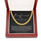 To My Boyfriend, Boyfriend Valentines Day Gift, Unique Boyfriend Birthday Gift, Promise Necklace, Best Gift for Boyfriend, Cuban Chain