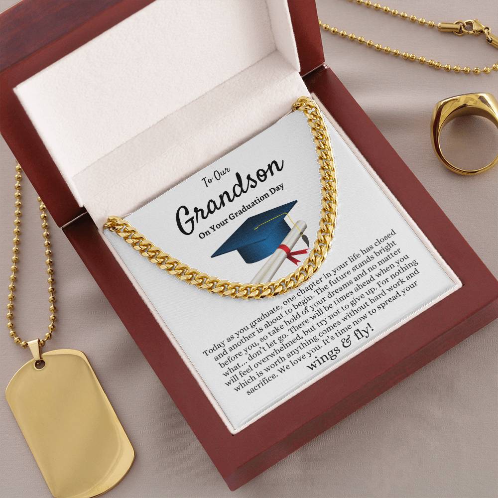 Grandson Graduation Gift | Cuban Link Chain for Him