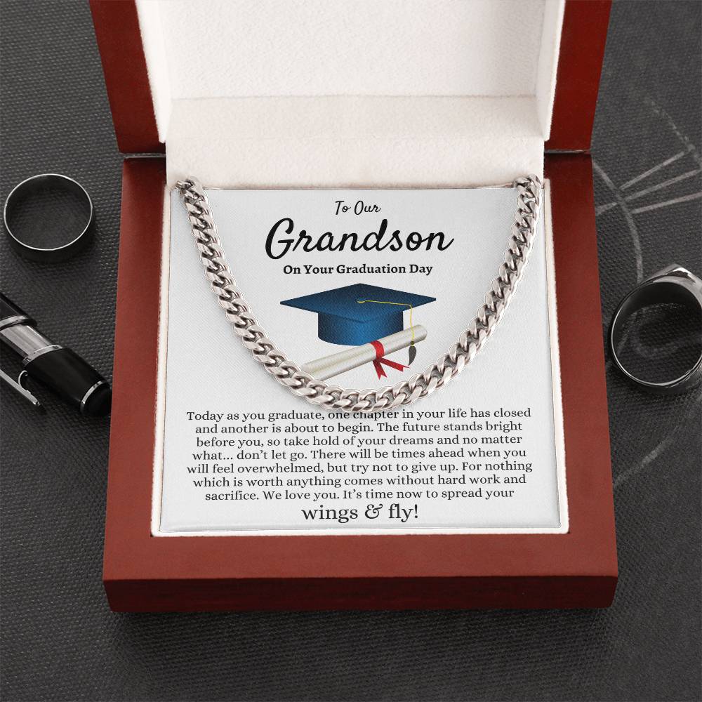 Grandson Graduation Gift | Cuban Link Chain for Him