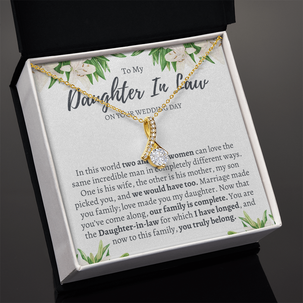 Wedding Gift for Daughter in Law from Mother in Law - Welcome to the Family