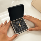 To My Beautiful Wife – Alluring Beauty Necklace Gift (Birthday, Anniversary, Christmas)