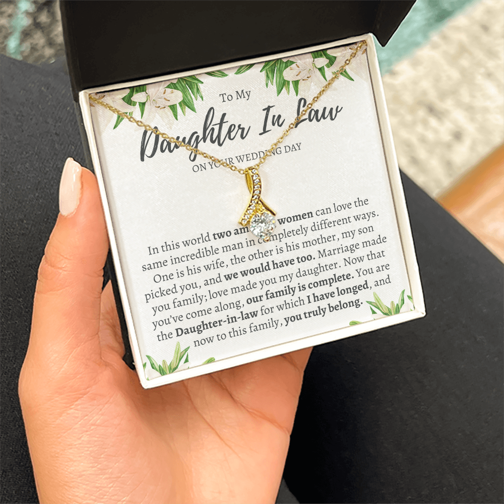 Wedding Gift for Daughter in Law from Mother in Law - Welcome to the Family