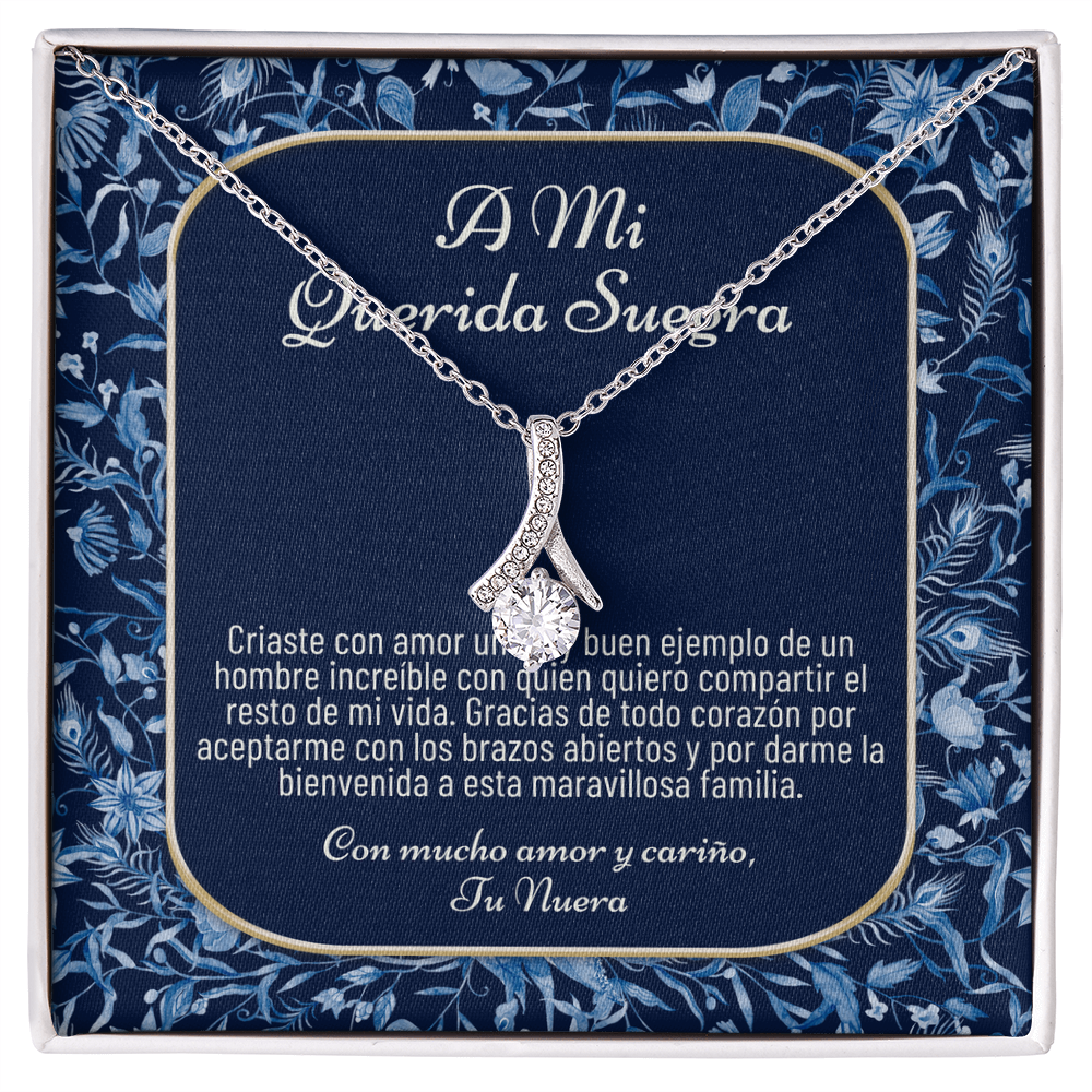Suegra Necklace Gift, Spanish Mother In Law Gift from Daughter In Law, Regalo Para Mi Suegra,Nuera A Suegra Cumpleaños De La Suegra,Jewelry
