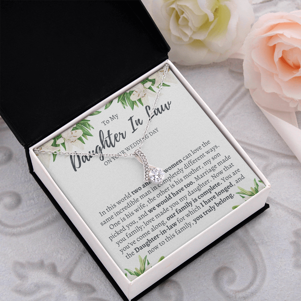Wedding Gift for Daughter in Law from Mother in Law - Welcome to the Family