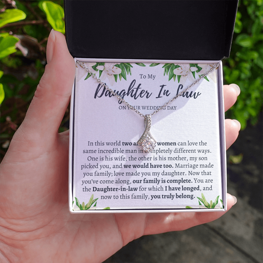 Wedding Gift for Daughter in Law from Mother in Law - Welcome to the Family