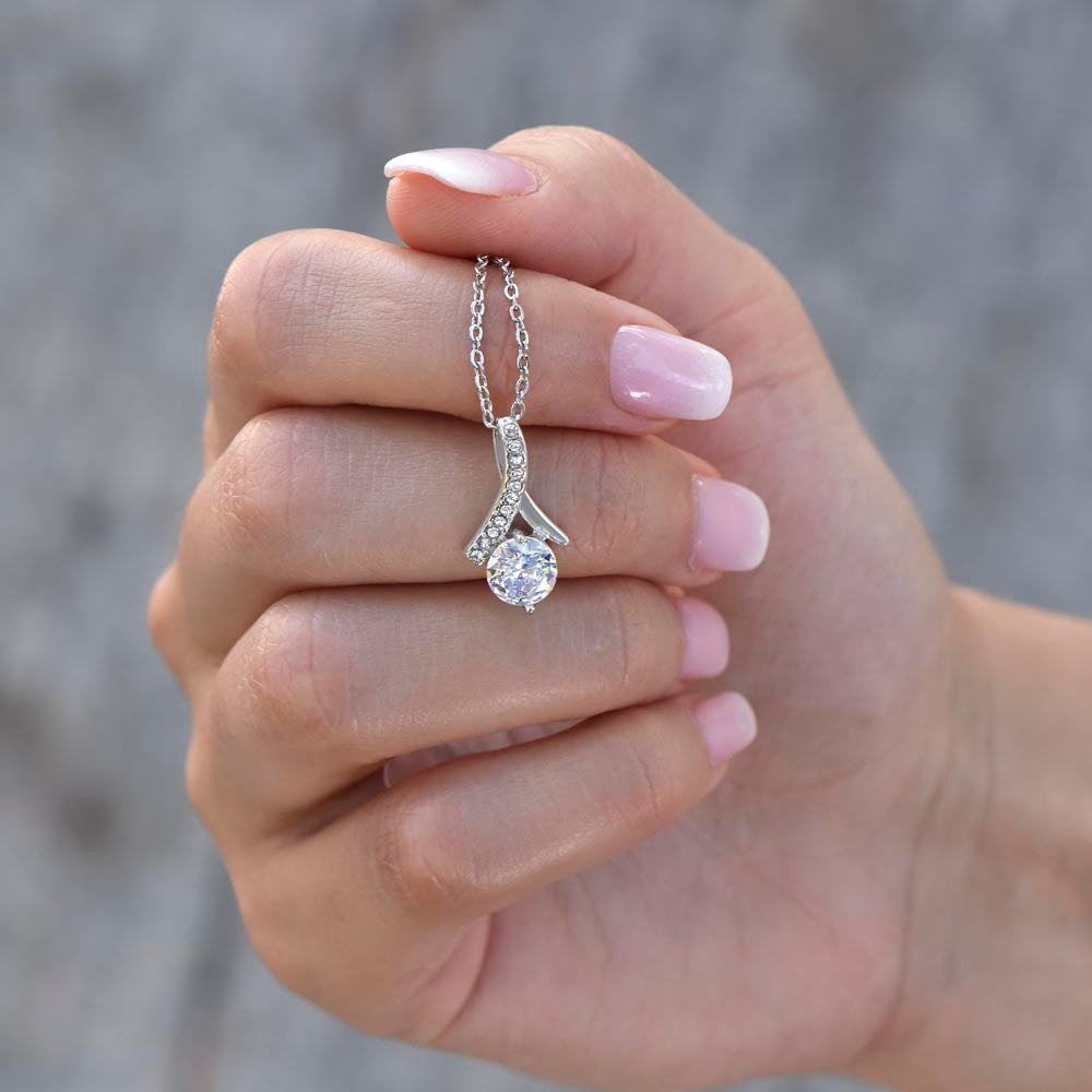 "I'm  Sorry" Apology Gift for Her - Alluring Beauty necklace with Message Card