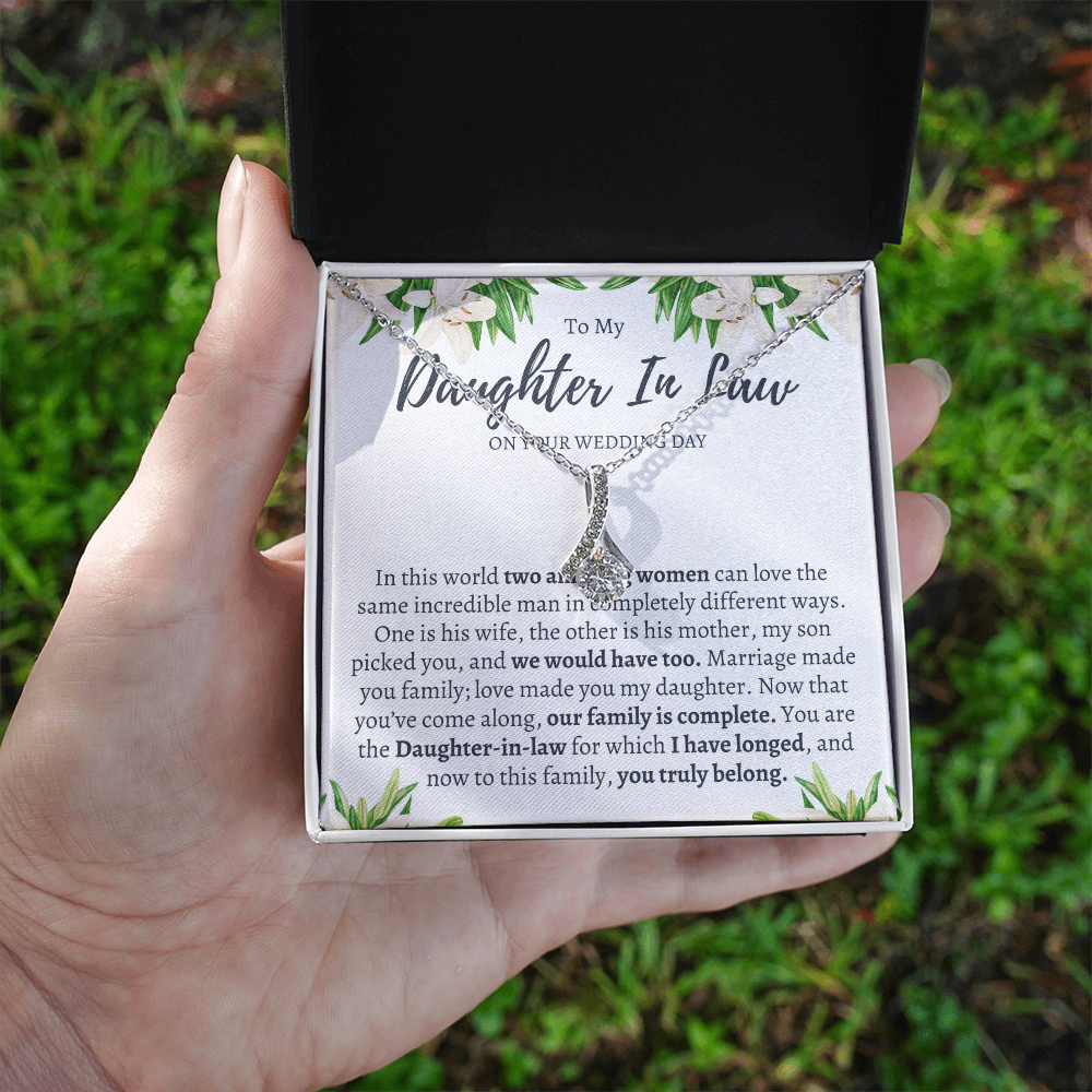 Wedding Gift for Daughter in Law from Mother in Law - Welcome to the Family