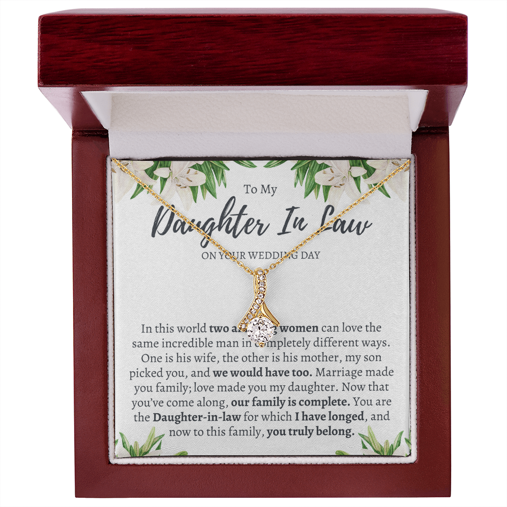 Wedding Gift for Daughter in Law from Mother in Law - Welcome to the Family