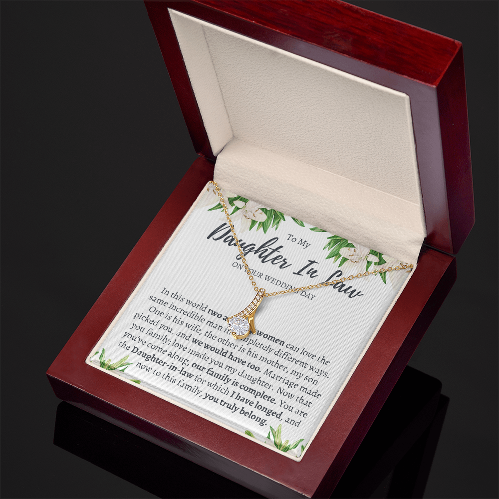 Wedding Gift for Daughter in Law from Mother in Law - Welcome to the Family
