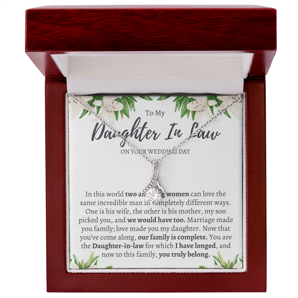 Wedding Gift for Daughter in Law from Mother in Law - Welcome to the Family