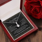 To My Beautiful Wife – Alluring Beauty Necklace Gift (Birthday, Anniversary, Christmas)
