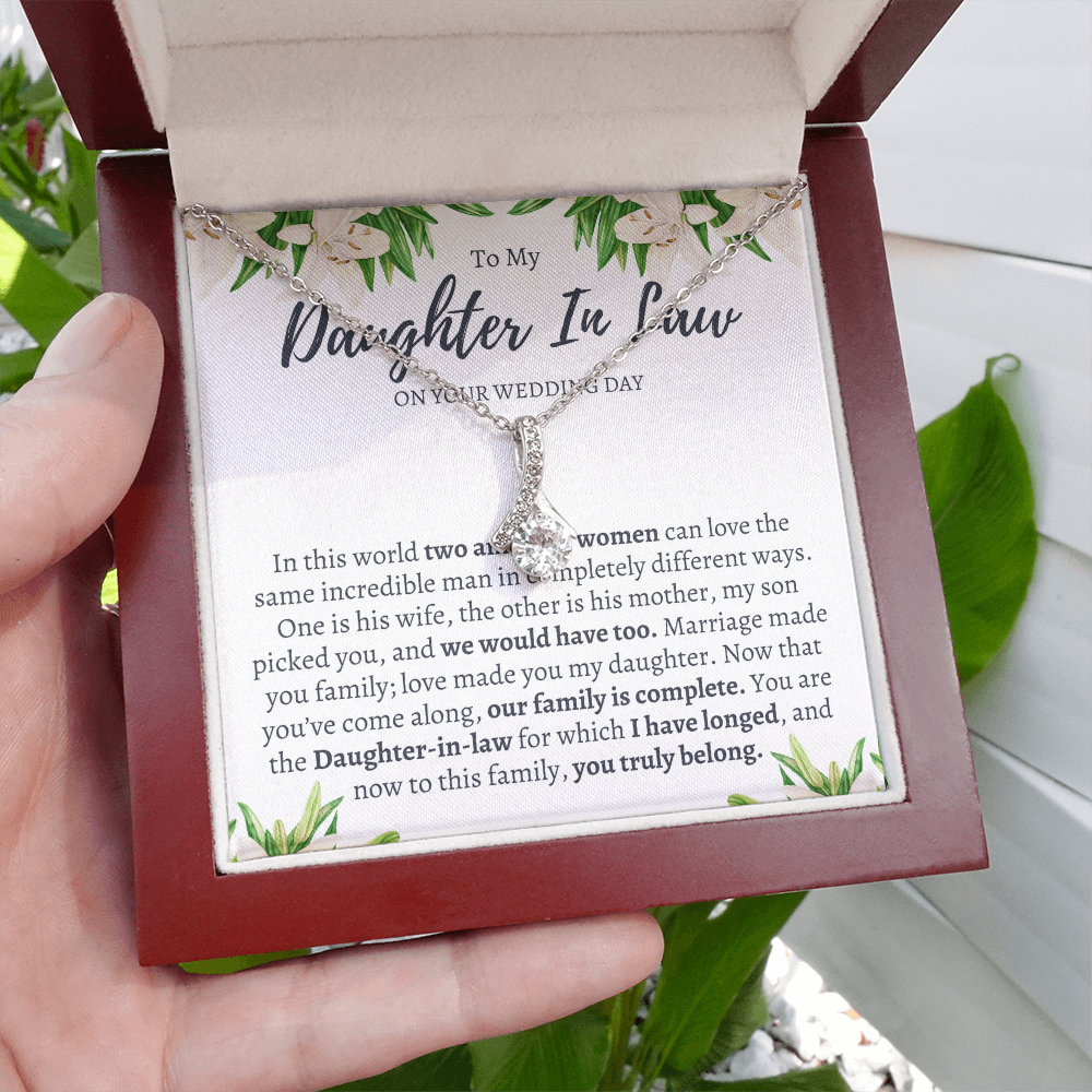 Wedding Gift for Daughter in Law from Mother in Law - Welcome to the Family