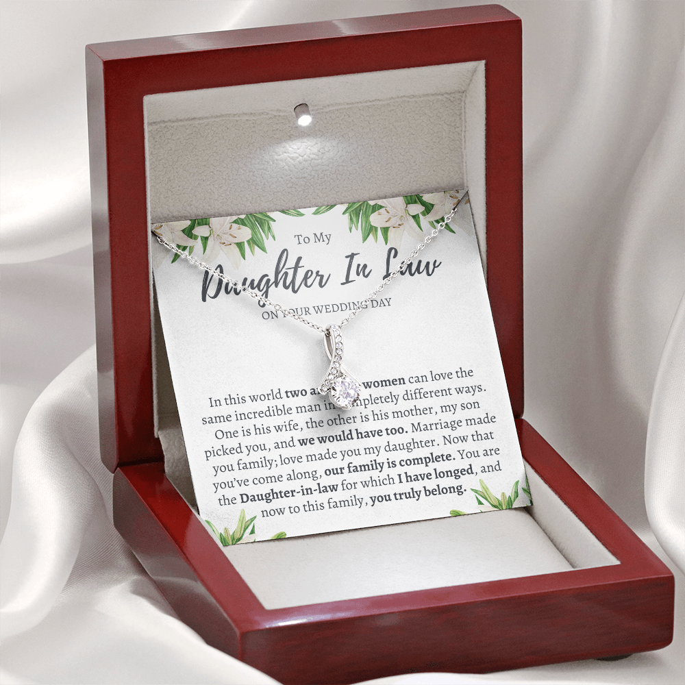 Wedding Gift for Daughter in Law from Mother in Law - Welcome to the Family