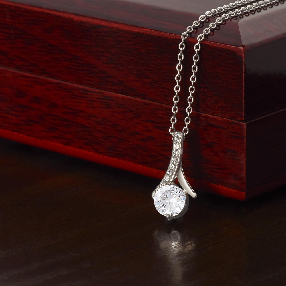 To My Beautiful Wife – Alluring Beauty Necklace Gift (Birthday, Anniversary, Christmas)