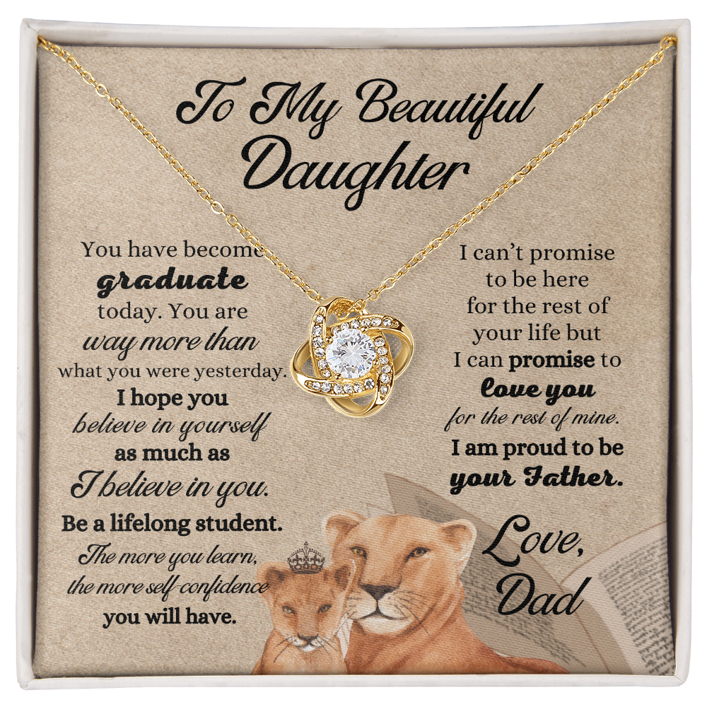 Gifts to Daughter from Dad, To My Daughter Necklace Gift, Father Daughter Necklace, Birthday Gift for Daughter from Dad, To My Daughter