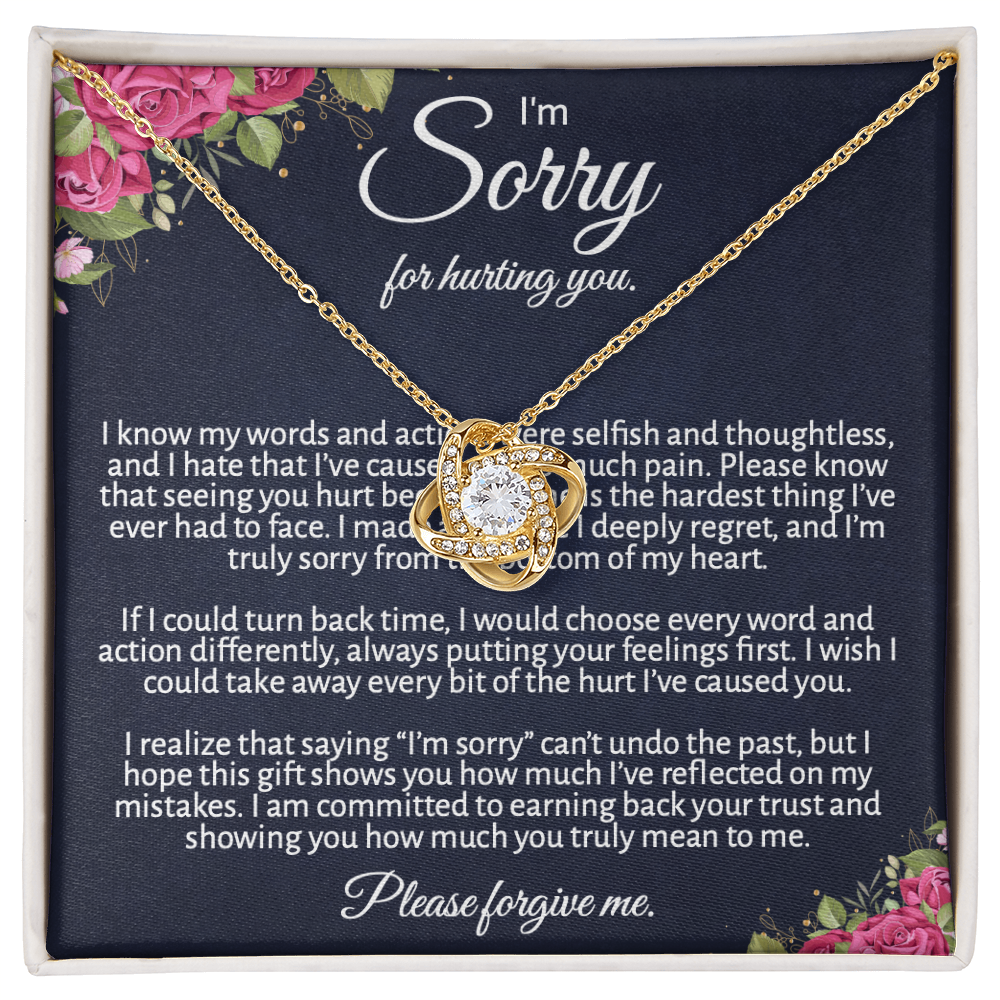 Meaningful "Forgive Me" Necklace with Message Card - The Perfect Peace Offering