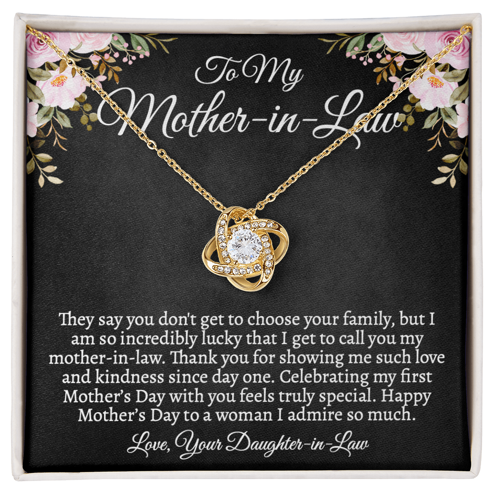 Mother-in-Law Necklace, First Mother's Day Gift from Daughter-in-Law, Custom Jewelry Gift for MIL