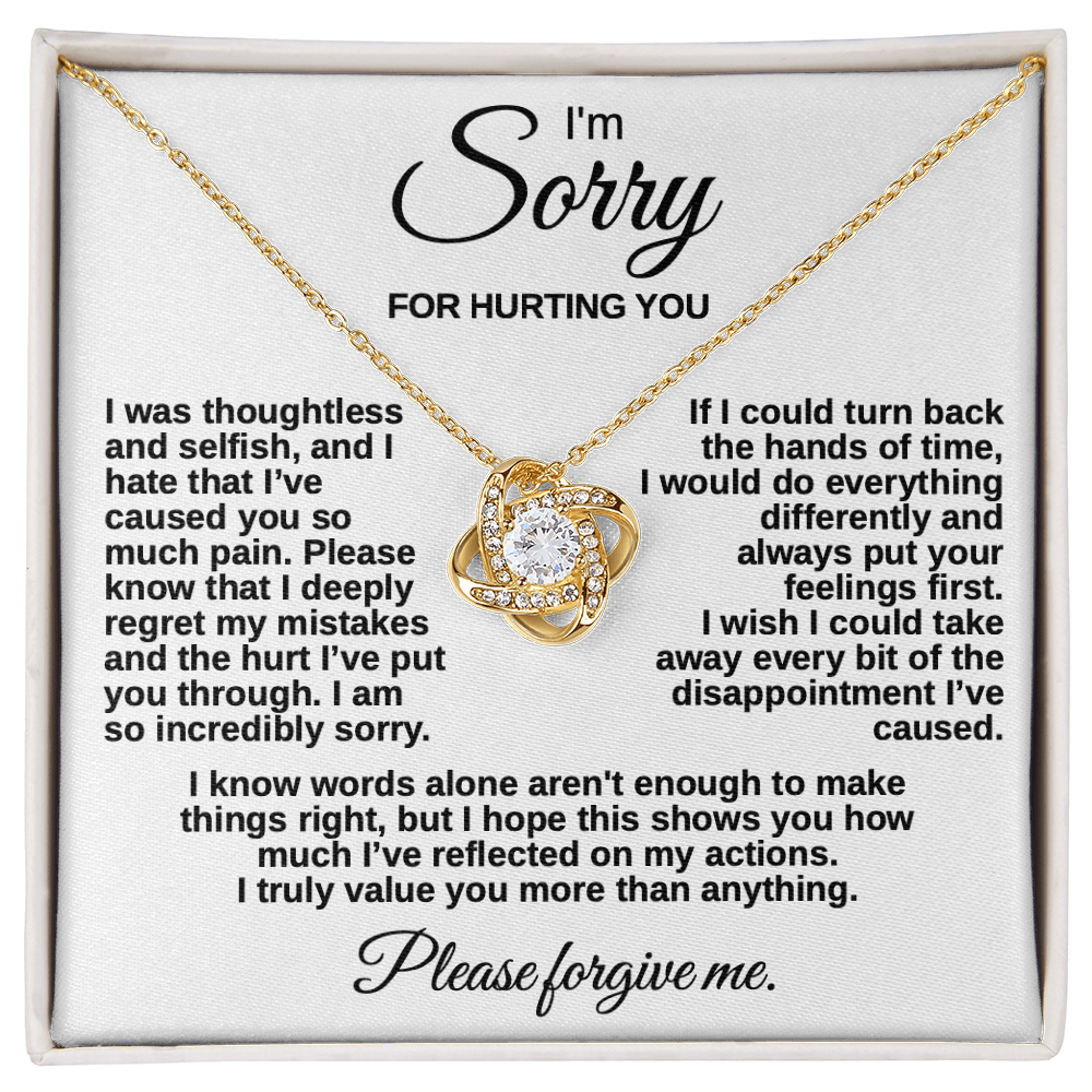 Meaningful "Forgive Me" Necklace with Message Card - The Perfect Peace Offering