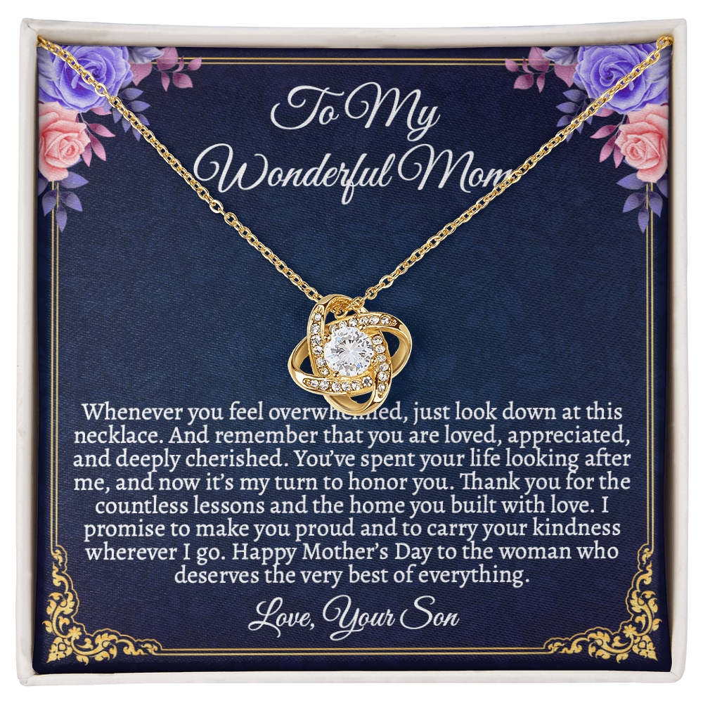 Elegant Mother's Day Jewelry Gift Set with Sentimental Message Card