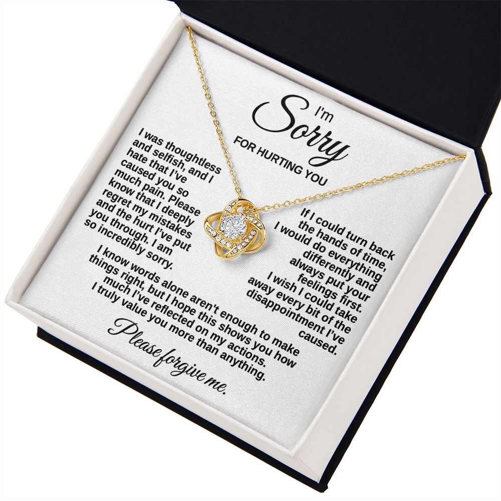 Meaningful "Forgive Me" Necklace with Message Card - The Perfect Peace Offering