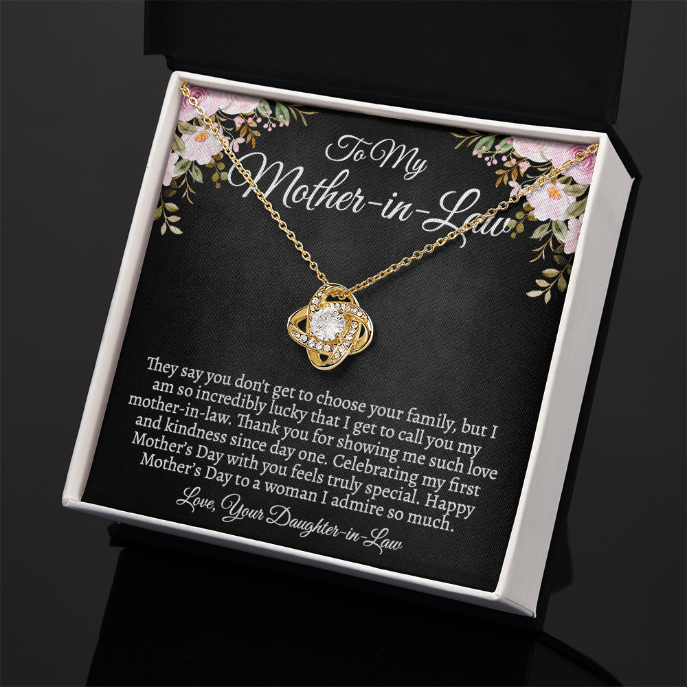 Mother-in-Law Necklace, First Mother's Day Gift from Daughter-in-Law, Custom Jewelry Gift for MIL