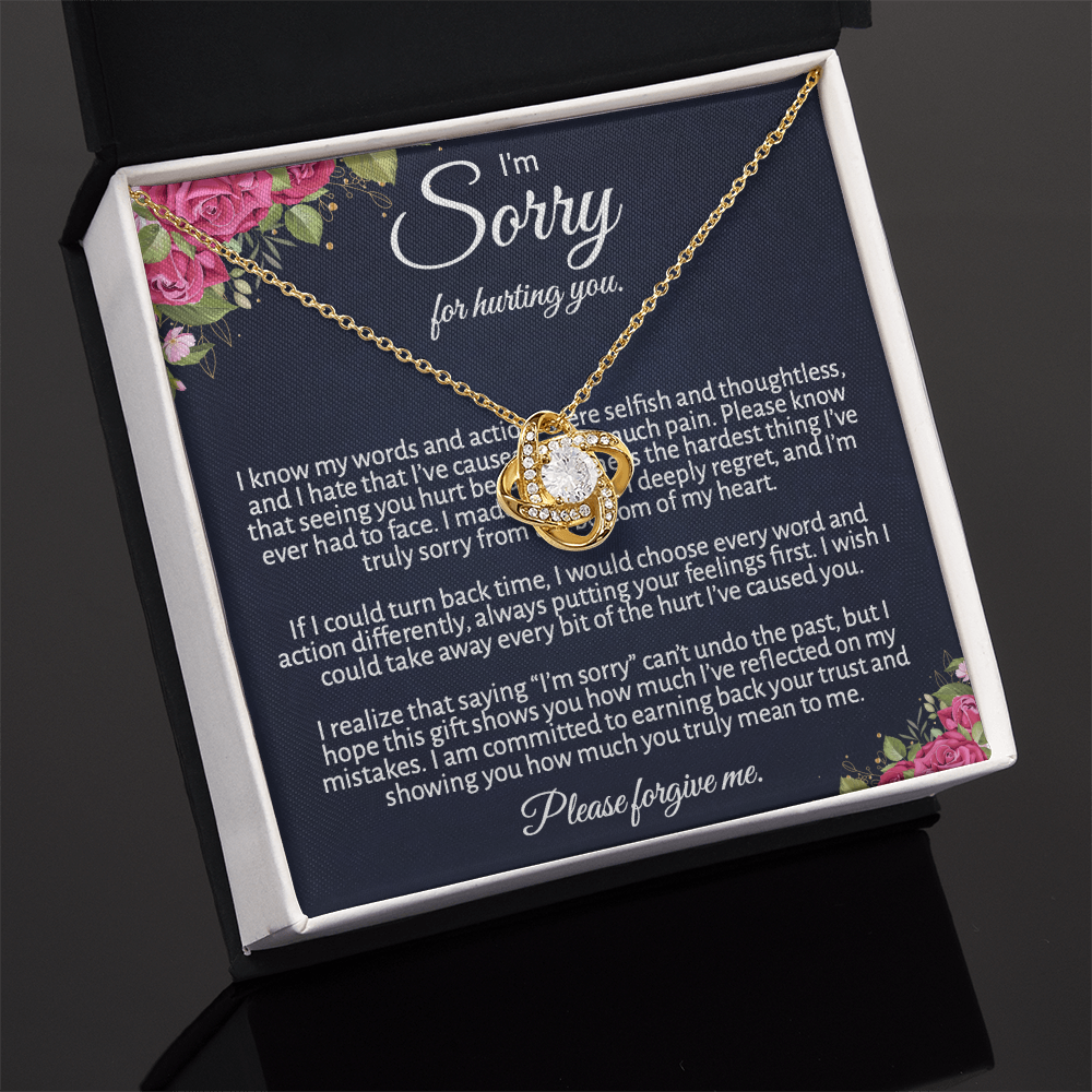 Meaningful "Forgive Me" Necklace with Message Card - The Perfect Peace Offering