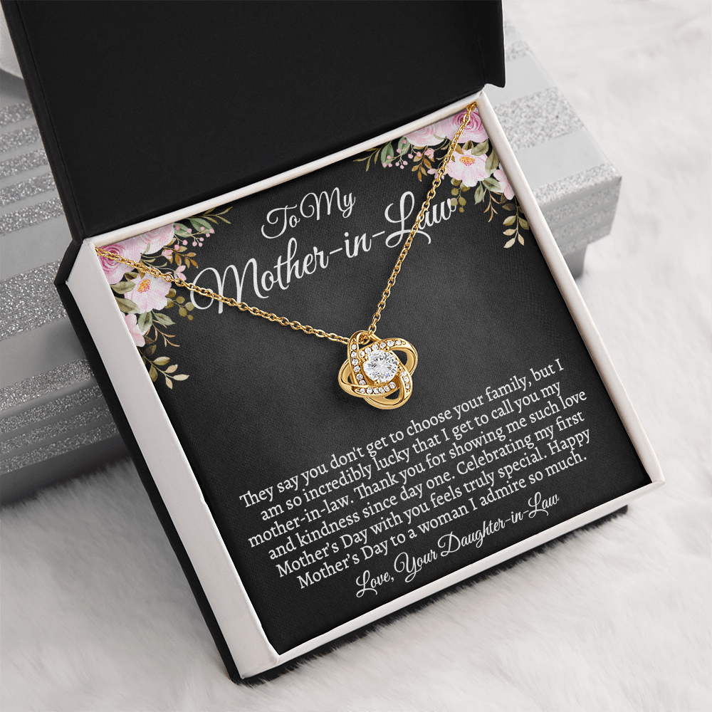 Mother-in-Law Necklace, First Mother's Day Gift from Daughter-in-Law, Custom Jewelry Gift for MIL
