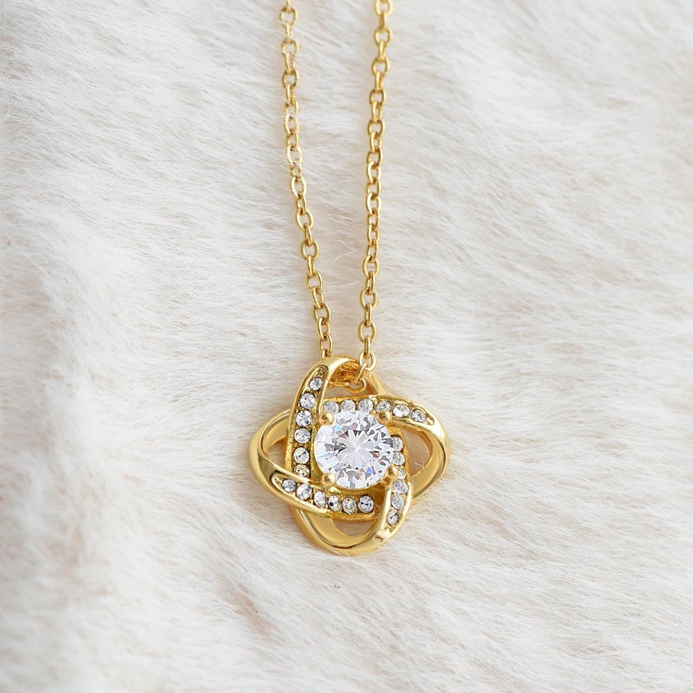 To My Legandary 100-Year-Old Woman | Centenarian 100th Birthday Gift | Elegant Love Knot Necklace