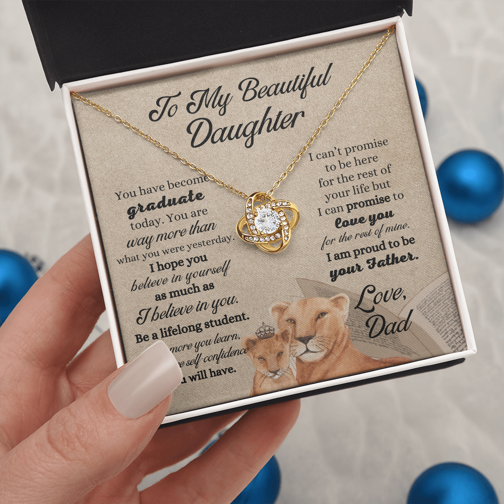 Gifts to Daughter from Dad, To My Daughter Necklace Gift, Father Daughter Necklace, Birthday Gift for Daughter from Dad, To My Daughter