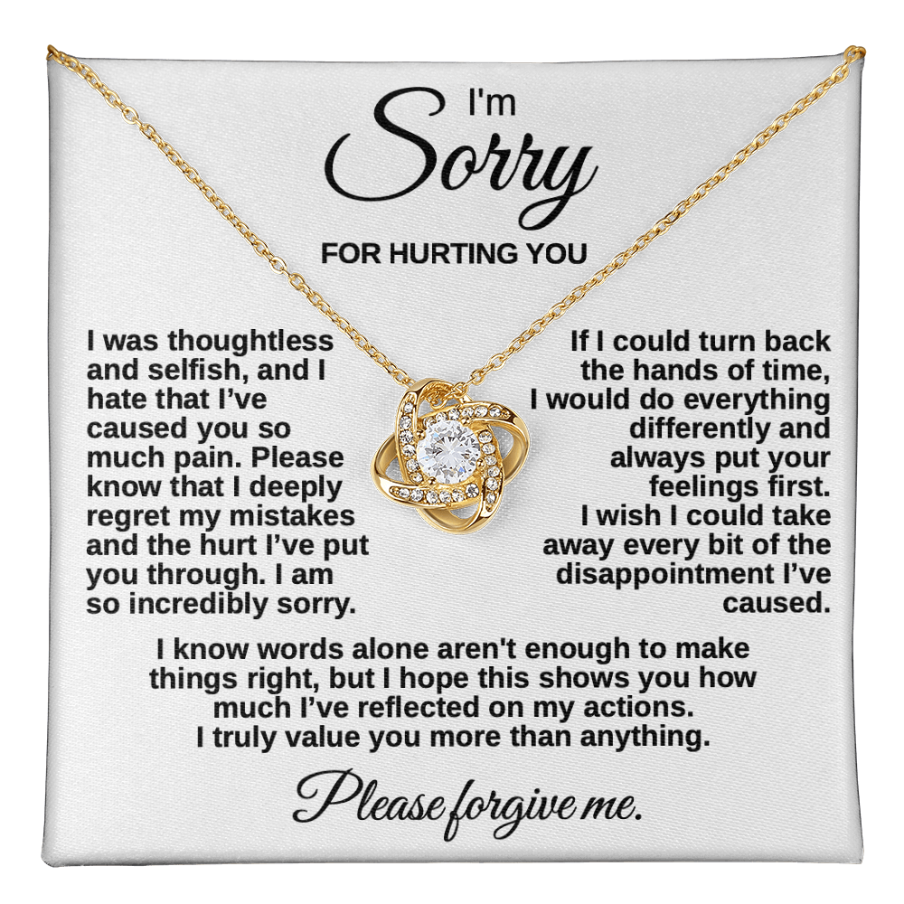 Meaningful "Forgive Me" Necklace with Message Card - The Perfect Peace Offering