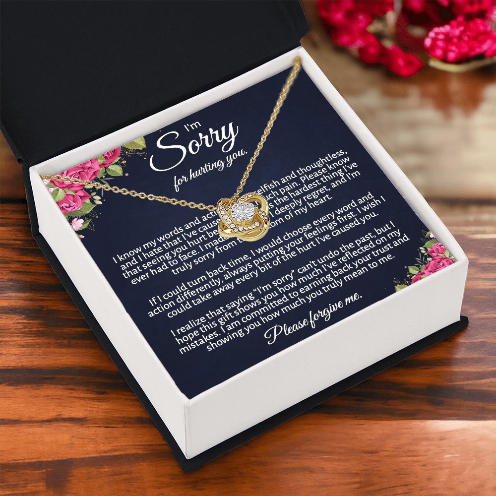 Meaningful "Forgive Me" Necklace with Message Card - The Perfect Peace Offering
