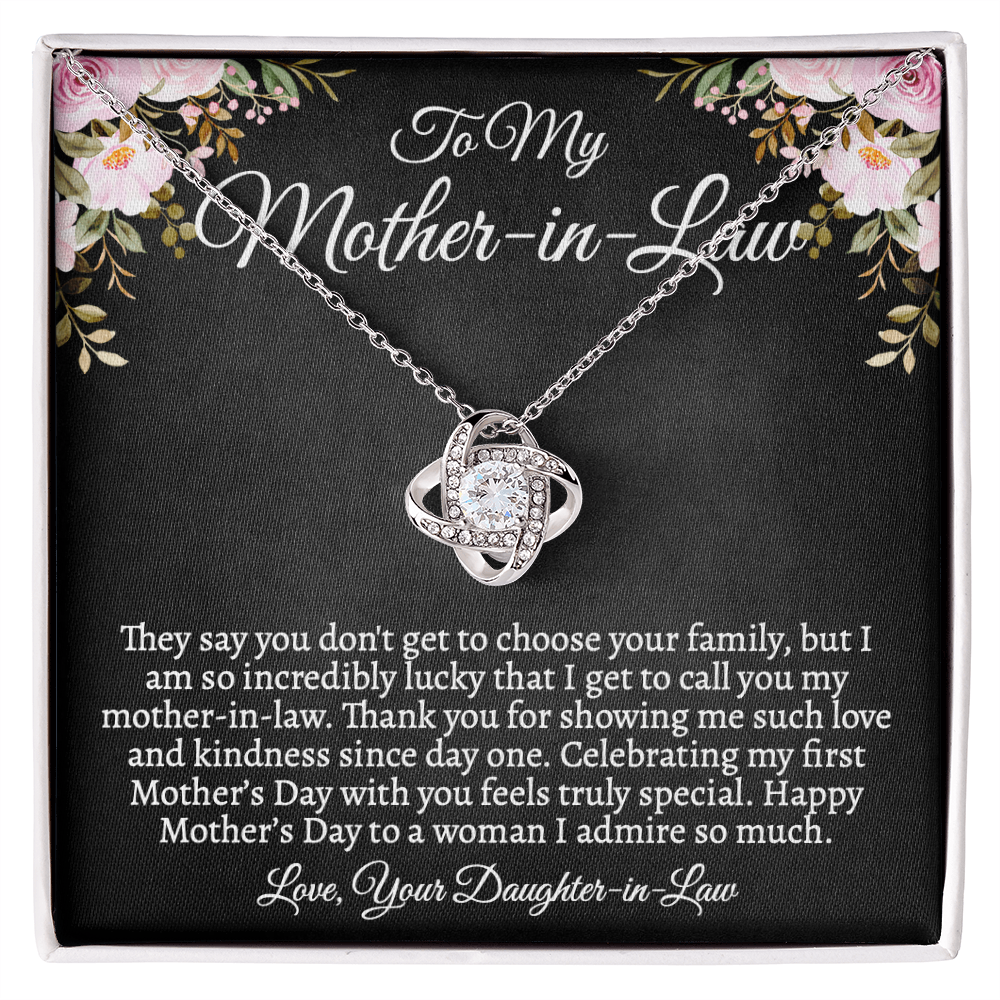 Mother-in-Law Necklace, First Mother's Day Gift from Daughter-in-Law, Custom Jewelry Gift for MIL