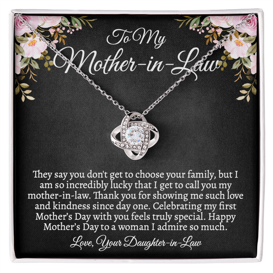 Mother-in-Law Necklace, First Mother's Day Gift from Daughter-in-Law, Custom Jewelry Gift for MIL
